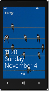 Windows Phone 8 Lock Screen Notification