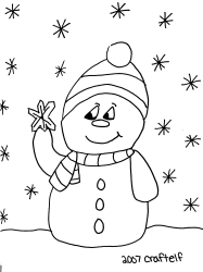 muñecos nieve colorear (4)