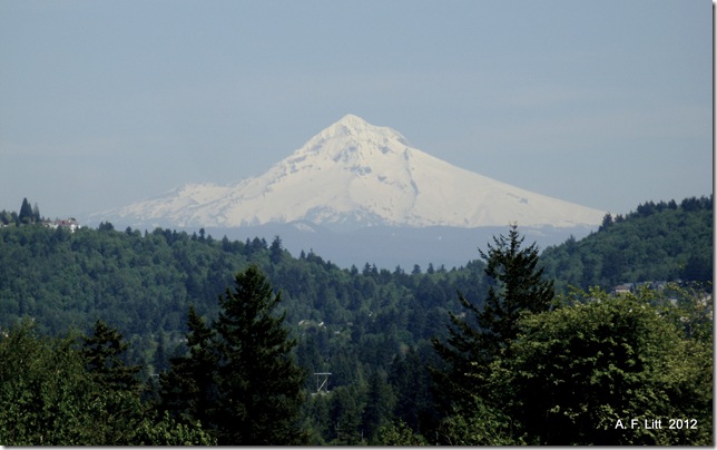Mt. Hood from Powel Butte,  Portland, Oregon.  May 17, 2009.  Photo of the day, March 6, 2012.