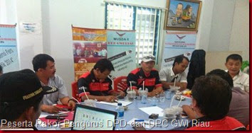 Peserta Rakor Pengurus DPD dan DPC GWI Riau. DOC- SigapNews