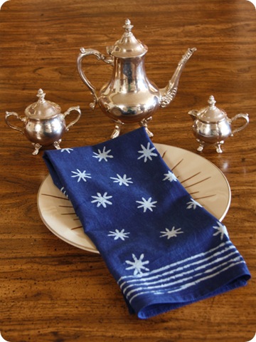 blue star napkin