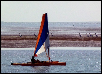 4d - bike ride - kayak with sail, pedals and pontoon
