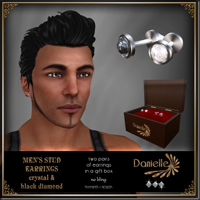 DANIELLE Men's Stud Earrings