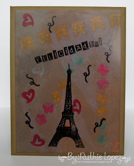 Color Paws - Vintage Card - Paris Card - Ruthie Lopez DT - My Hobby = My  Art 3