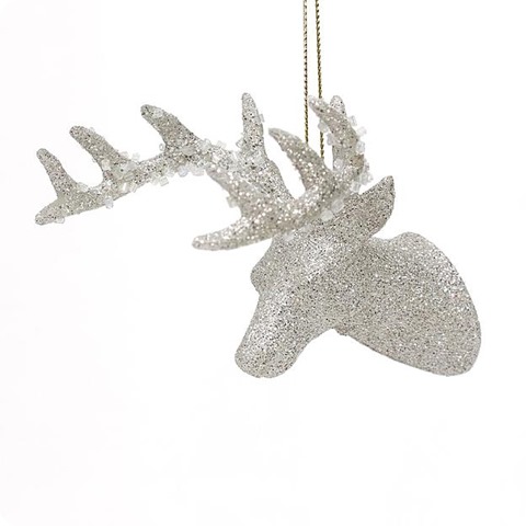 kmart glitter stag ornament