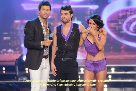 Pedro Alfonso y Julieta Sciancalepore se despiden del certamen..JPG
