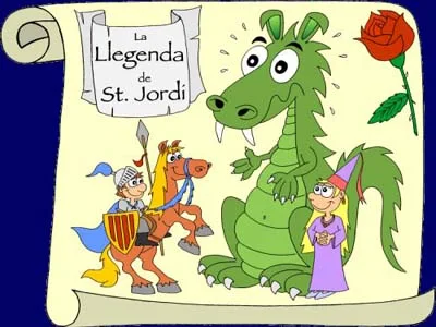 La Leyenda De Sant Jordi En Divertidas Ilustraciones