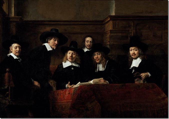 The Wardens of the Amsterdam Drapers’ Guild, Known as ‘The Syndics’, Rembrandt Harmensz. van Rijn, 1662