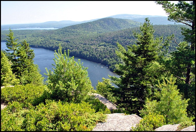15 - CC view of Echo Lake and Acadia Mountain