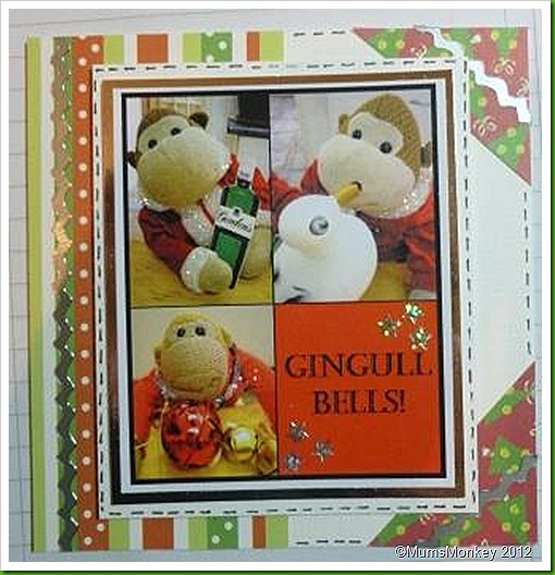 Monkey Christmas Card.