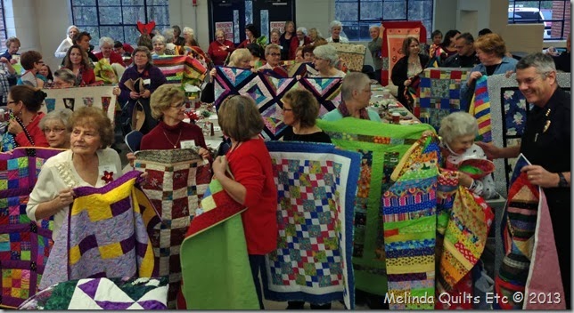 1213 Police receiving quilts