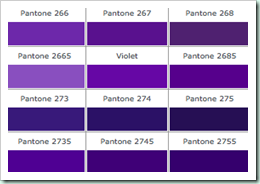 pantone purples