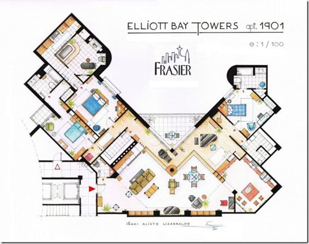 Television-Series-Apartments-Floor-Plans-Frasier