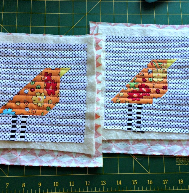 Wonky Birds Quilted