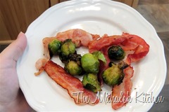 Bacon Brussel Sprouts breakfast - heart
