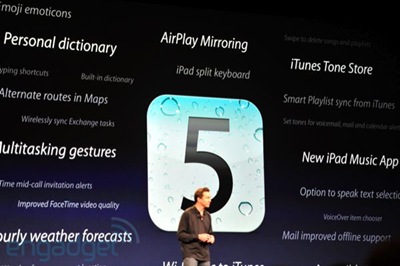 稍早有網友整理了簡報中有關於 iOS5 的新功能