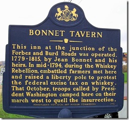 Bonnet Tavern marker in Bedford County, PA (Click any photo to Enlarge)