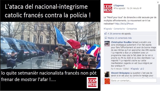 La polícia contra la dreita nacionalista francesa 3