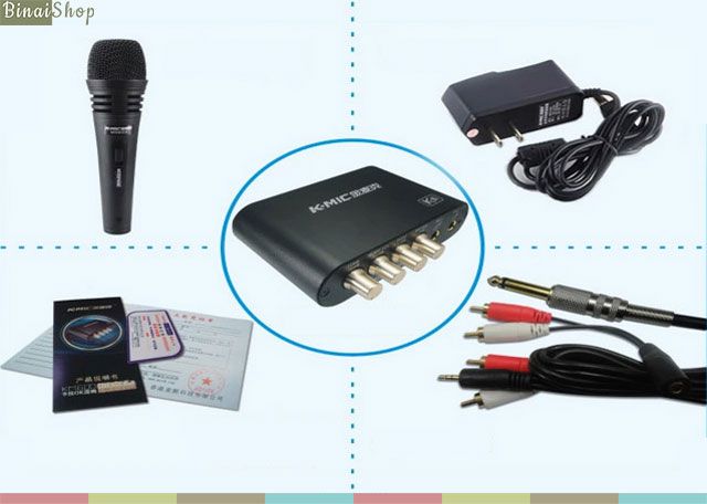 Bộ micro hát karaoke di động K-Mic KM600
