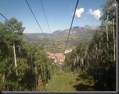 view from gondola