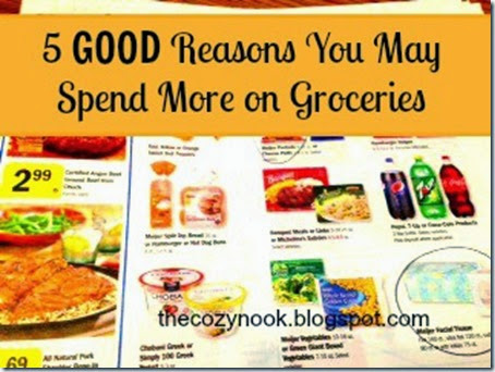 5 Good Reasons You May Spend More on Groceries - The Cozy Nook