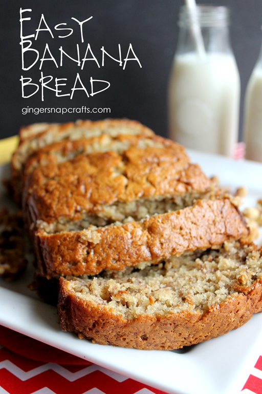 Easy Banana Bread at GingerSnapCrafts.com #TasteTheMiracle #CollectiveBias #ad