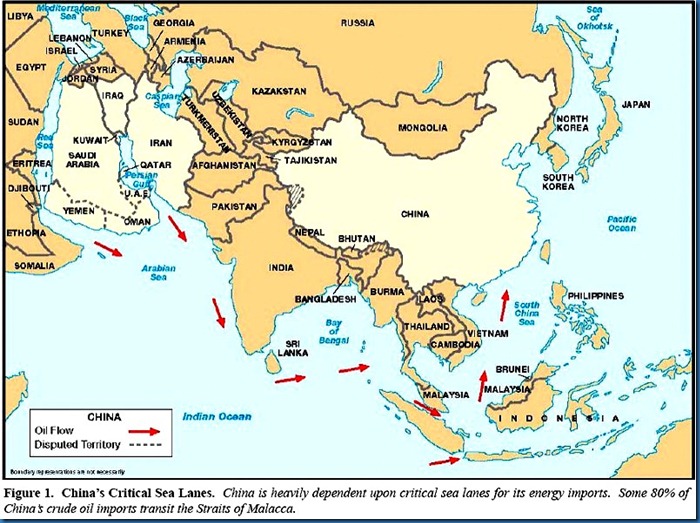 China Critical Sea Lanes