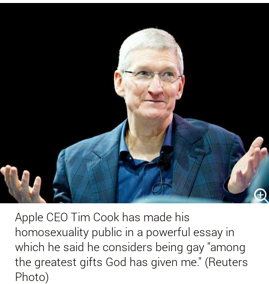 Majha India Apple CEO tim cook...is proud being gay