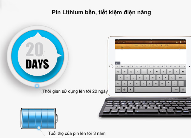 Bàn phím mini bluetooth BT-3.0 BT-3.0