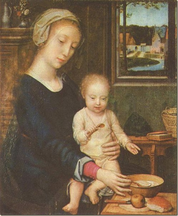 Gérard David, La Vierge à la cuillère  1515