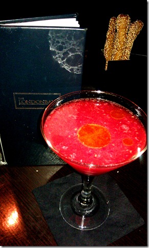 London Bar Red Carpet Cocktail