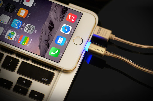 Cáp sạc Lightning LED cho iPhone (loại 1m) cáp iPhone
