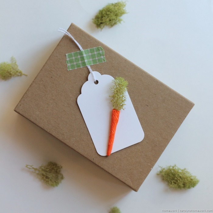 Miniature Crepe Paper Carrots - homework (6)