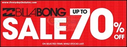 BILLABONG Year End Sale Branded Shopping Save Money EverydayOnSales