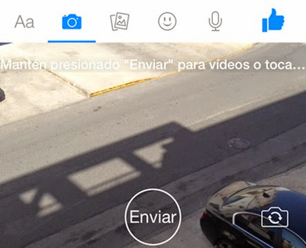 Enviar micro-videos instantáneos de Facebook Messenger