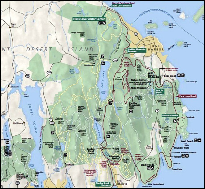 20 - Park Loop Road Map