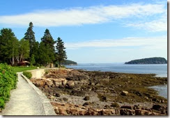View along Shore Path in Bar Harbor
