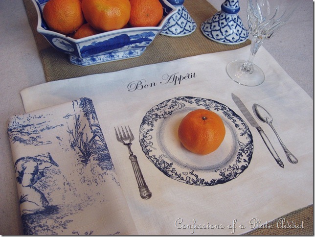 CONFESSIONS OF A PLATE ADDICT DIY Tablescape Placemats