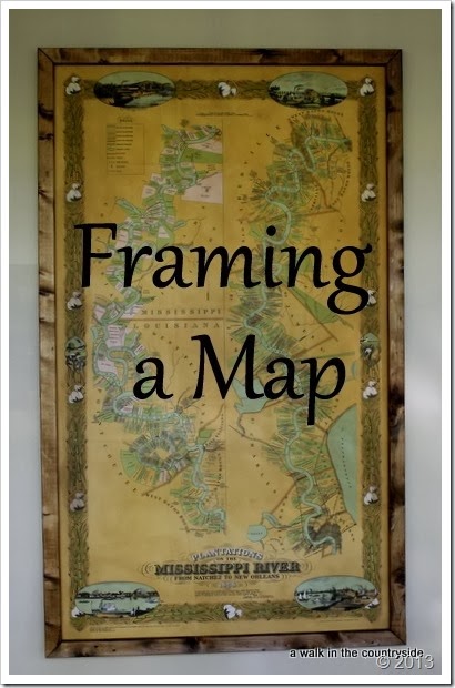 framed map