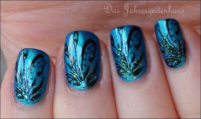 Flowers in Teal 8