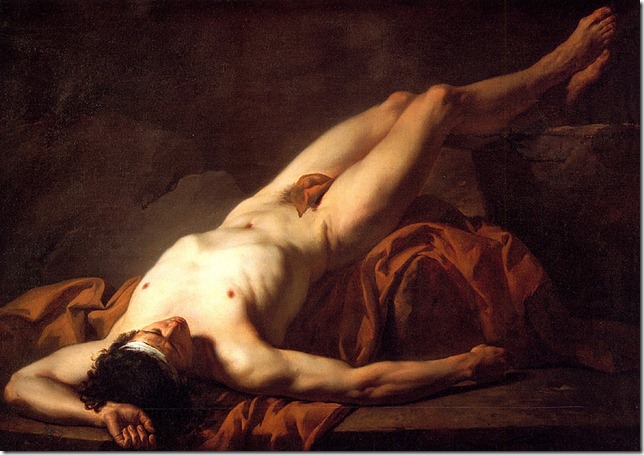 david - ciało hektora 1778