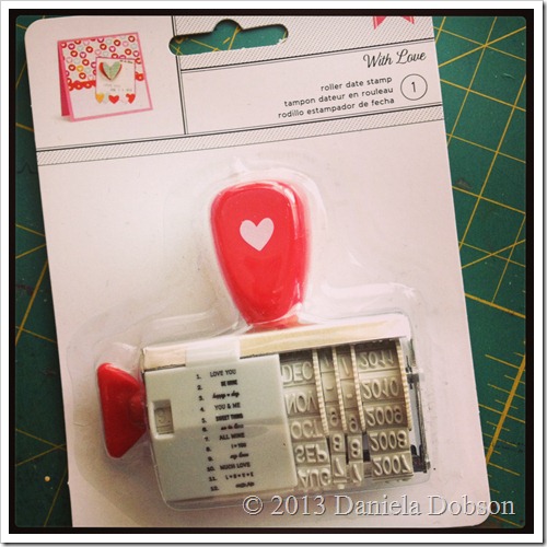 American Crafts With Love Roller Date Stamp