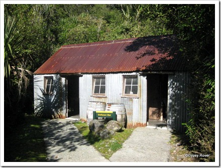 Defiance Hut. Built in 1916 and moved twice on the mountain. Now restored as a tourist attraction in Franz Josef.