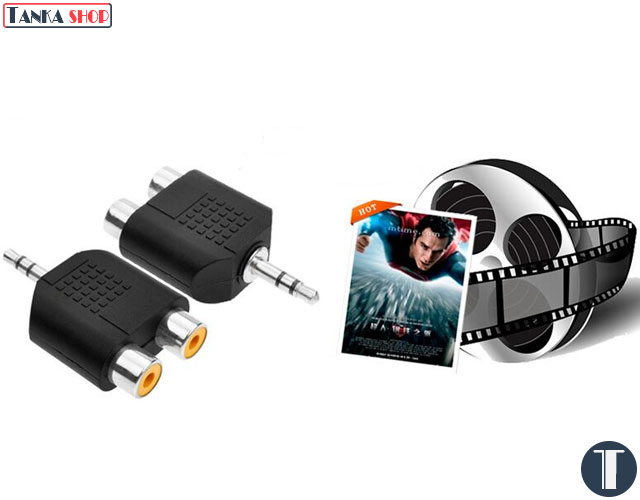 Jack chuyển 2 RCA sang 3.5mm Jack chuyển 3.5 sang rca