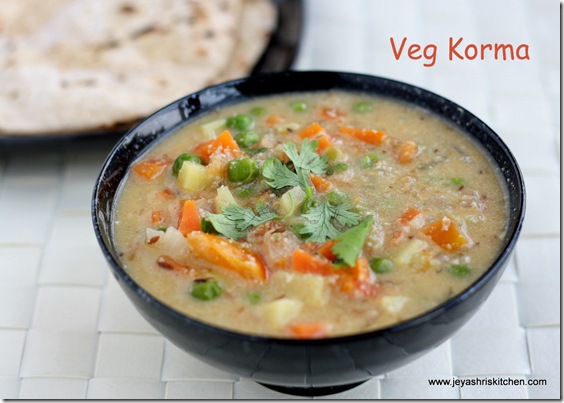 VEG KORMA VEG KORMA