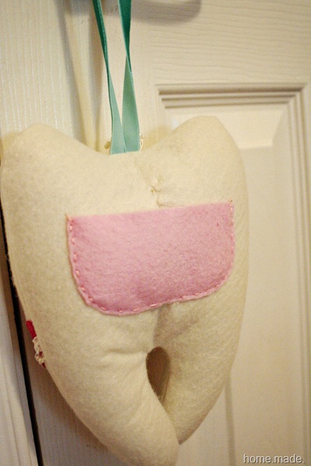 Tooth Fairy Pillow Back