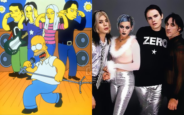 Foto de la version Simpson de Smashing Pumpkins