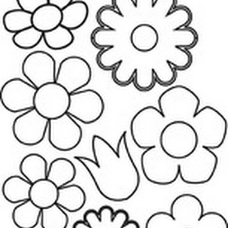 Flores de fieltro, patrones y moldes para hacer manualidades