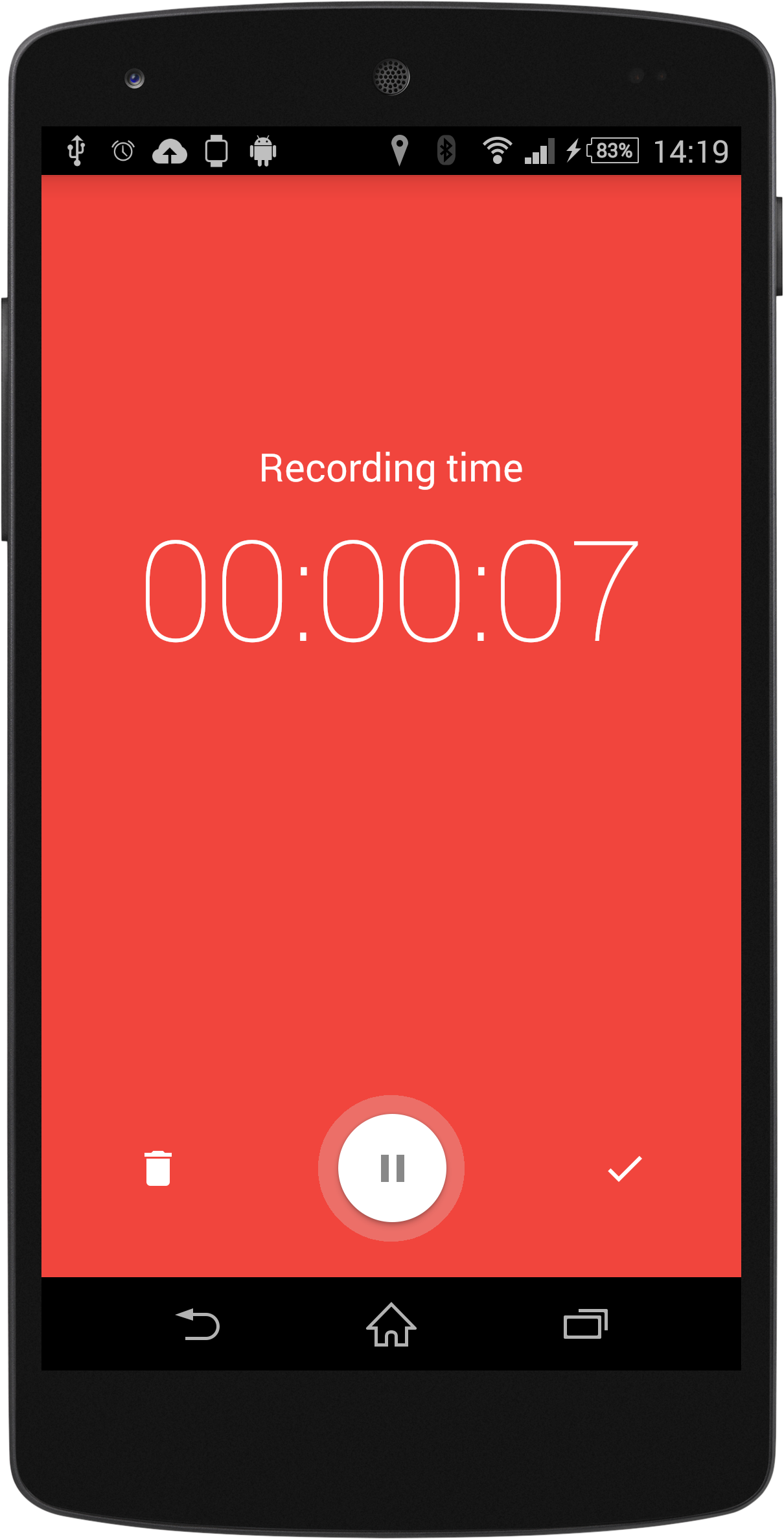 Android application Wear Audio Recorder screenshort