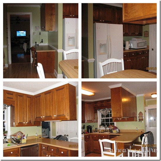 kitchen Before collage